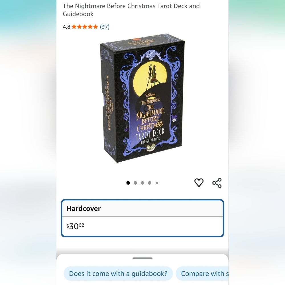 Disney The Nightmare Before Christmas Tarot Deck